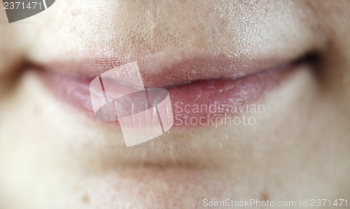 Image of Woman's close mouth