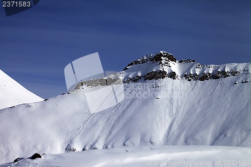 Image of Off-piste slope with traces of avalanches