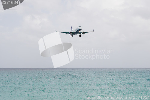 Image of ST MARTIN, ANTILLES - JULY 19, 2013: JetBlue is the fastest grow