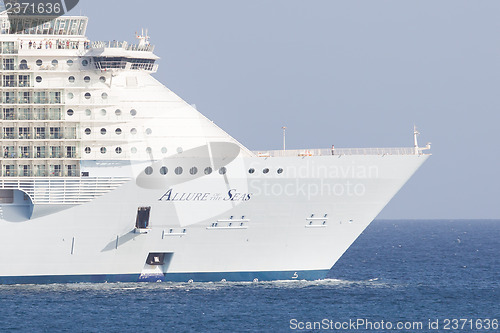 Image of PHILIPSBURG, ST. MAARTEN-JULY 25 Royal Caribbean,Allure of the S