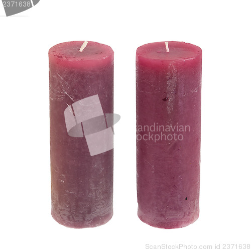 Image of Big candles isolated