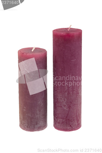 Image of Big candles isolated