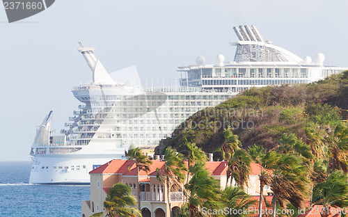 Image of PHILIPSBURG, ST. MAARTEN-JULY 25 Royal Caribbean,Allure of the S