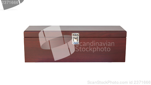 Image of Wooden box for wine bottle