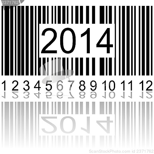 Image of 2014 on the barcode