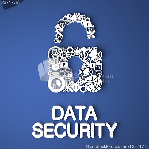 Image of Data Security Concept.