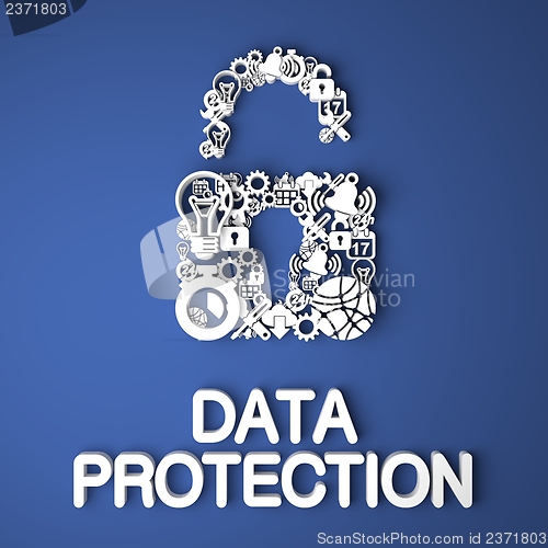 Image of Data Protection Concept.