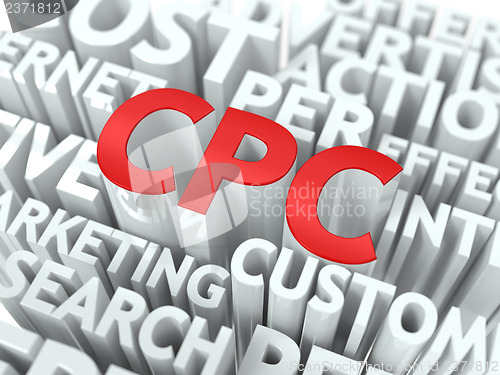 Image of CPC. The Wordcloud Concept.