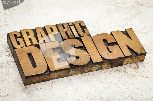 Image of graphic design in wood type