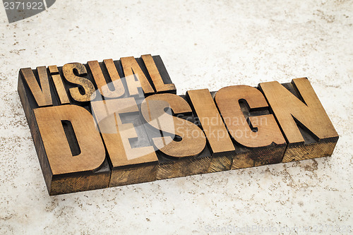 Image of visual design in wood type