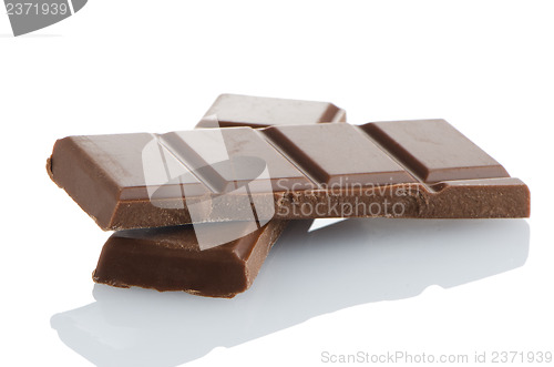 Image of Closeup detail of chocolate parts