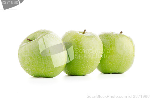Image of Three fresh green apples