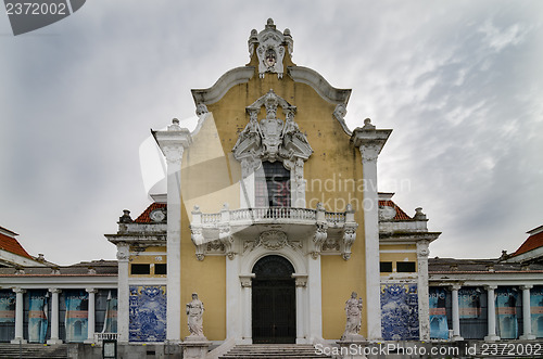 Image of Carlos Lopes Pavilion facade in Lisbon