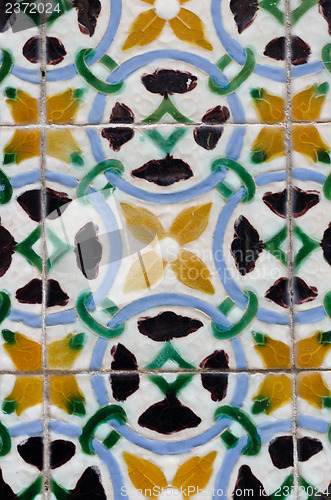 Image of Traditional Portuguese glazed tiles