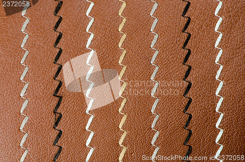 Image of Closeup on a leather texture