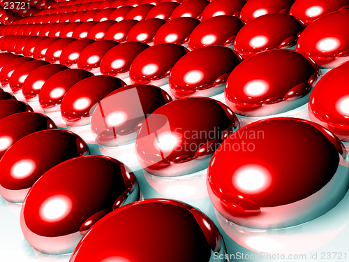 Image of Red 3d spheres