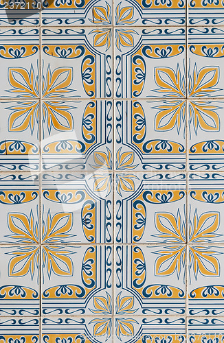 Image of Traditional Portuguese glazed tiles