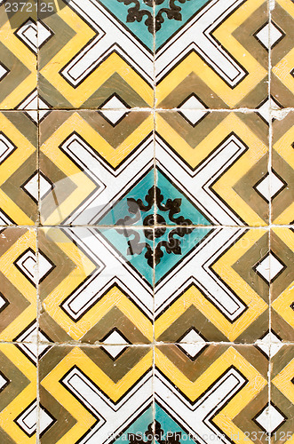 Image of Traditional Portuguese glazed tiles