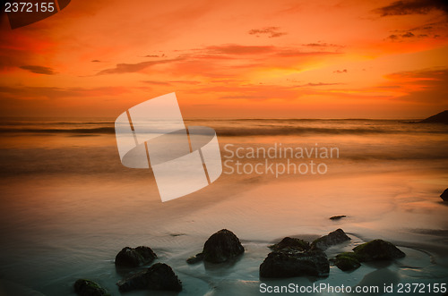 Image of Sunset on a beach