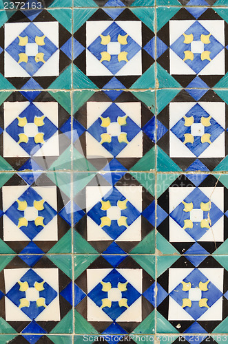Image of Traditional Portuguese glazed tiles