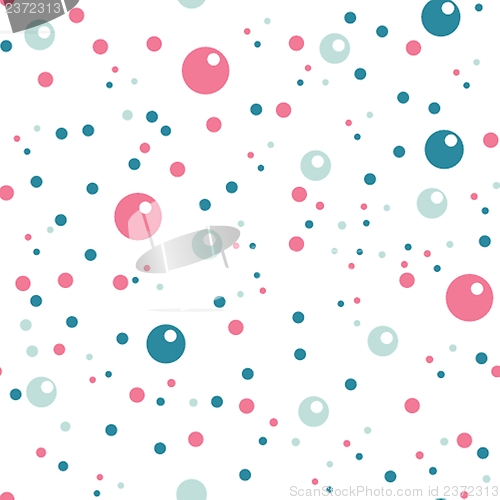 Image of Vector circles seamless pattern in pastel colors