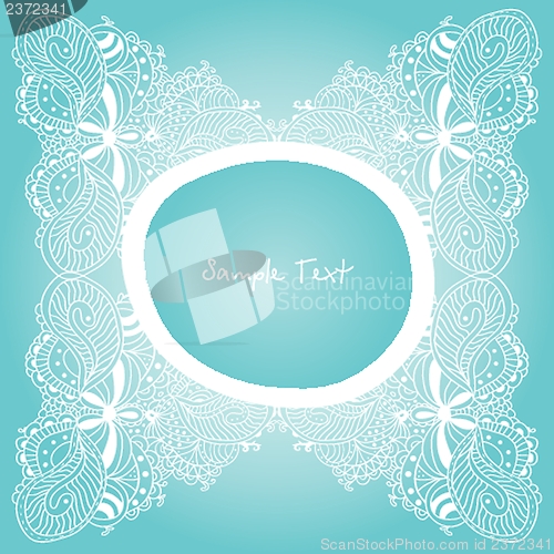 Image of Vintage doodle lace frame