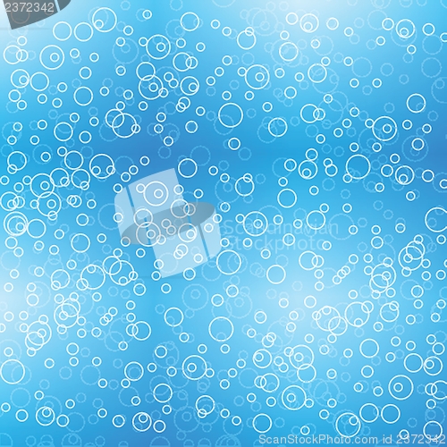 Image of Blue water with bubbles background.