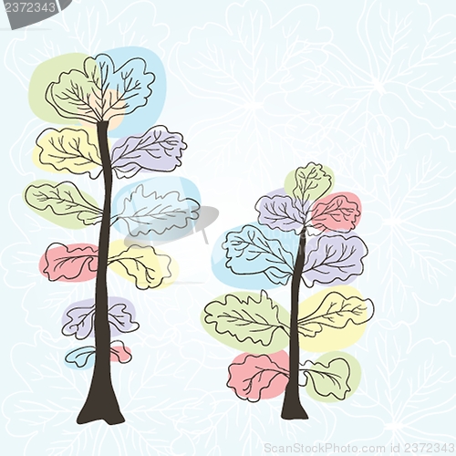 Image of Colorful spring tree
