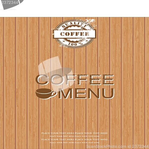 Image of Restaurant or cafe menu design. Vintage style