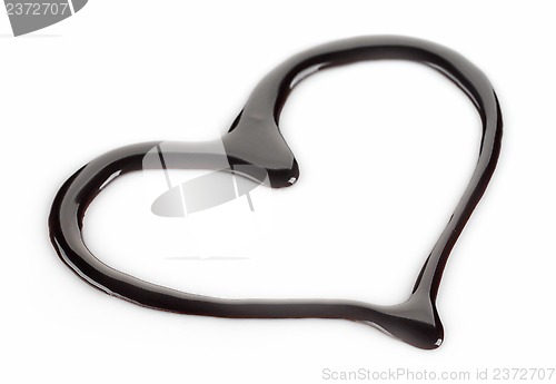 Image of dark chocolate heart