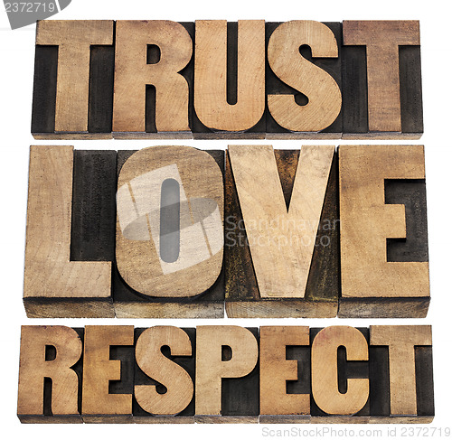 Image of trust, love and respect 