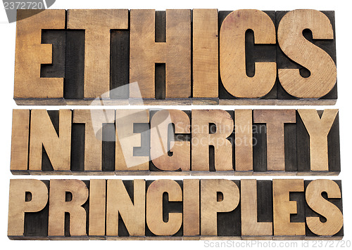 Image of ethics, integrity and principles