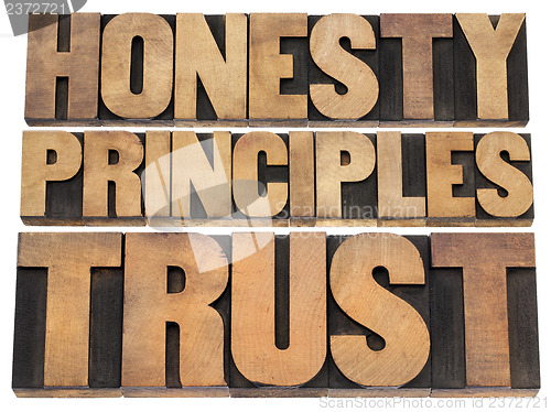 Image of honesty, principles and trust
