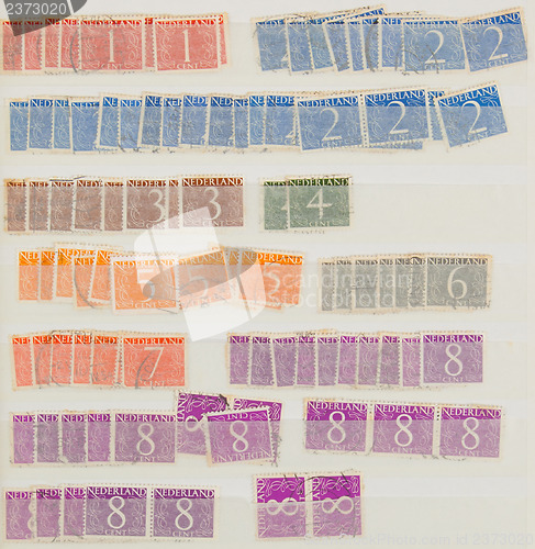 Image of Collection of old dutch stamps