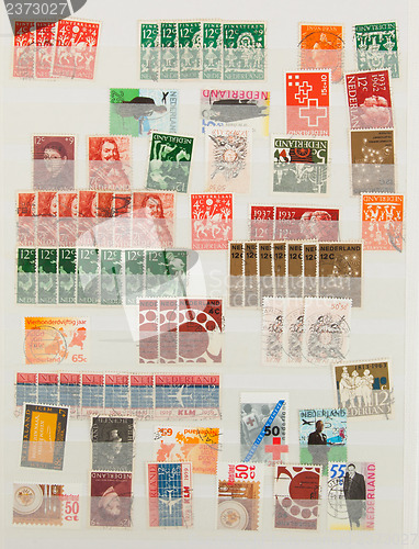 Image of Collection of old dutch stamps