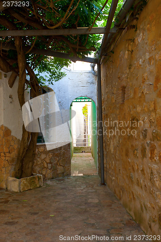 Image of narrow ancient street