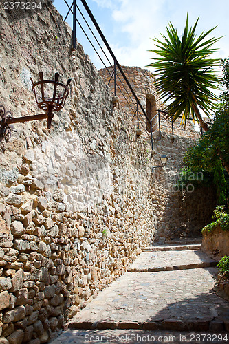 Image of ancient stone paved street