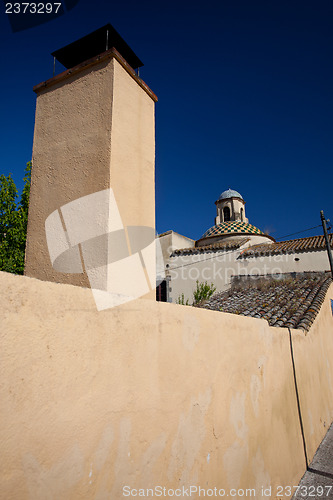 Image of ancient street of the old European town