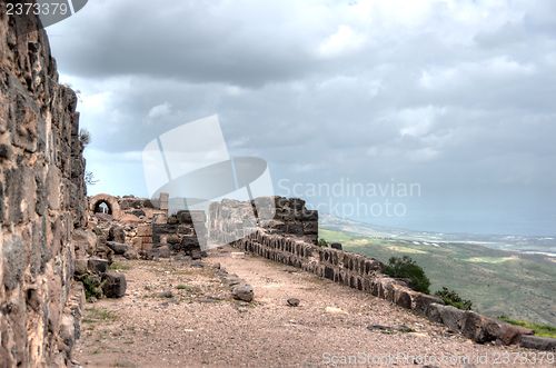 Image of Belvoir castle ruins in Galilee