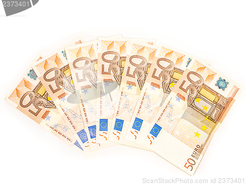 Image of Fifty Euro bills