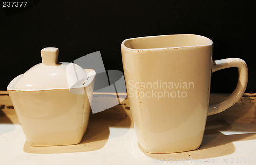 Image of Cup and sugar bowl