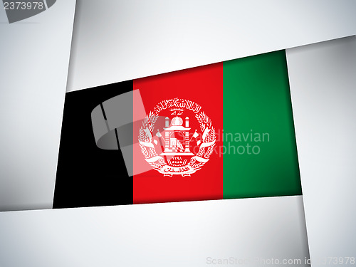 Image of Afghanistan Country Flag Geometric Background