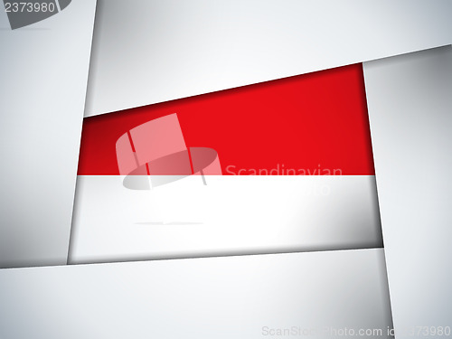 Image of Monaco Country Flag Geometric Background