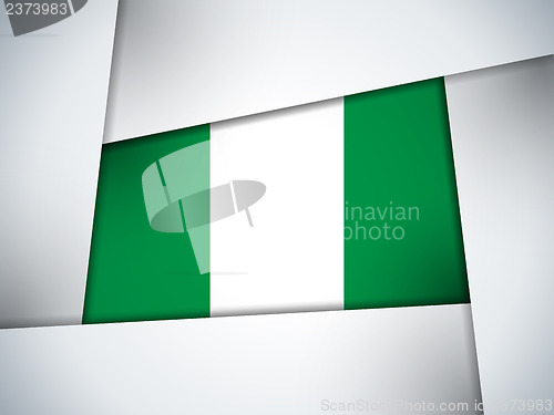 Image of Nigeria Country Flag Geometric Background