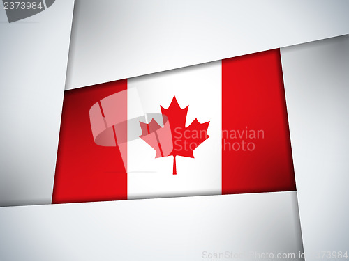 Image of Canada Country Flag Geometric Background