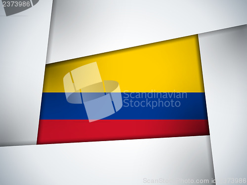 Image of Colombia Country Flag Geometric Background