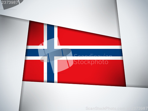 Image of Norway Country Flag Geometric Background