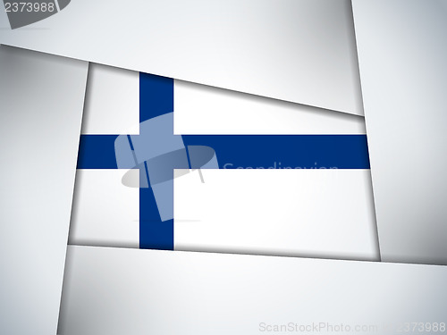 Image of Finland Country Flag Geometric Background