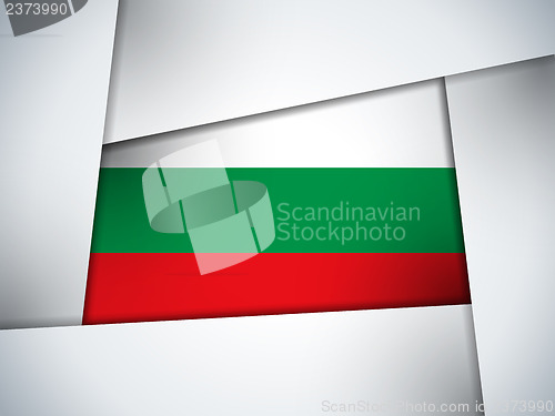 Image of Bulgaria Country Flag Geometric Background