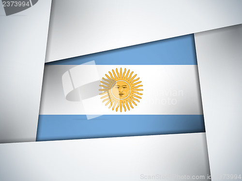 Image of Argentina Country Flag Geometric Background